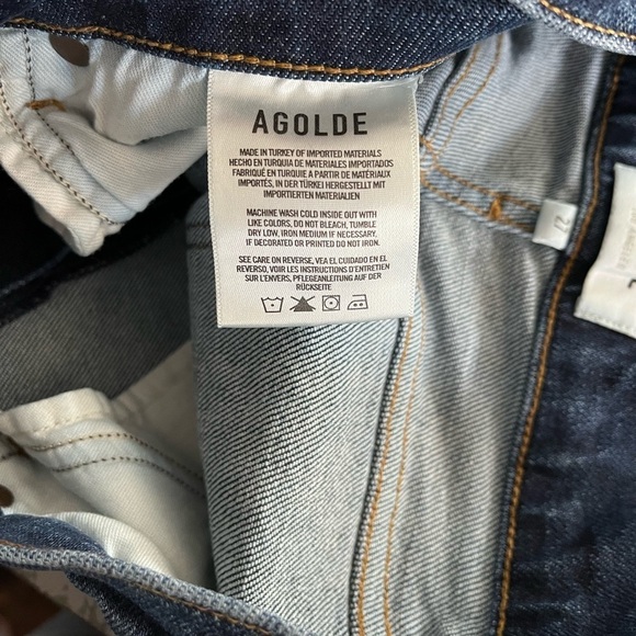 AGOLDE Sophie High Rise Dark Wash Skinny Jeans - Picture 11 of 12